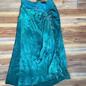 sinew moon skirt hemp bamboo large malachite green